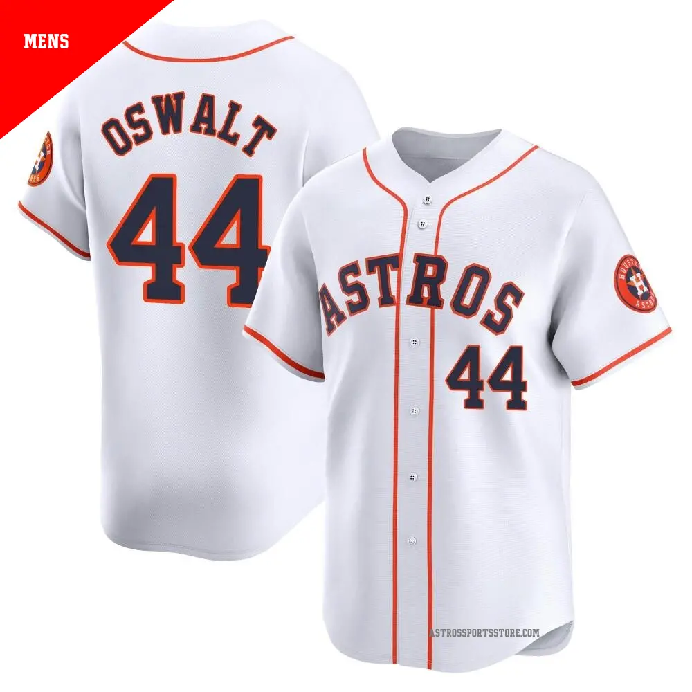 Men's ＃44 Roy Oswalt Houston Astros White Limited Home Jersey