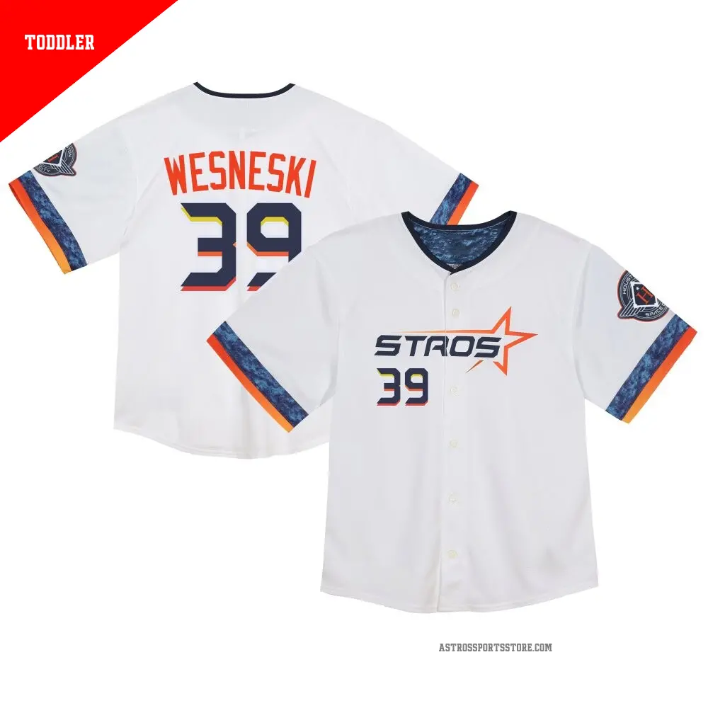 Toddler ＃39 Hayden Wesneski Houston Astros White Limited 2025 City Connect Jersey