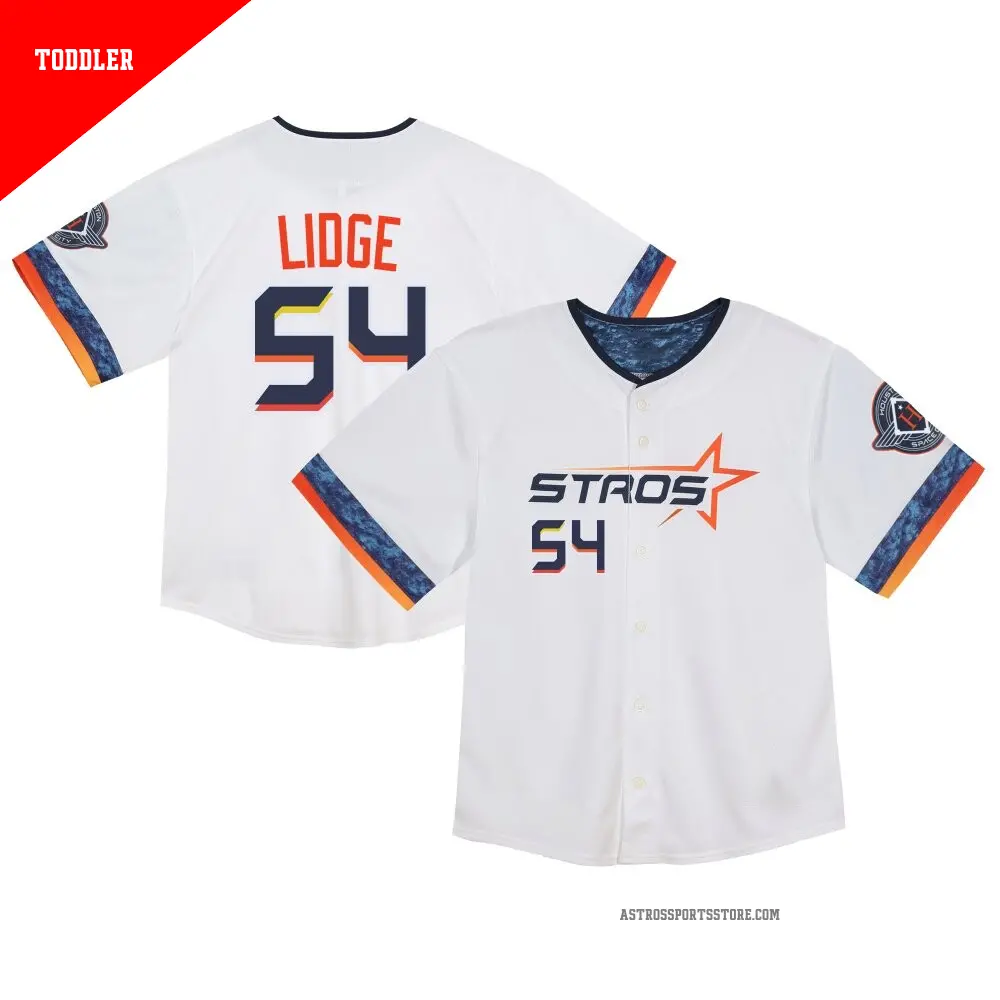 Toddler ＃54 Brad Lidge Houston Astros White Limited 2025 City Connect Jersey