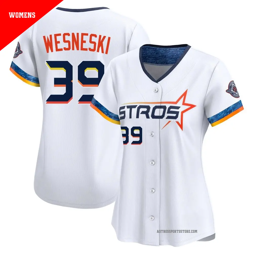 Women's ＃39 Hayden Wesneski Houston Astros White Limited 2025 City Connect Jersey