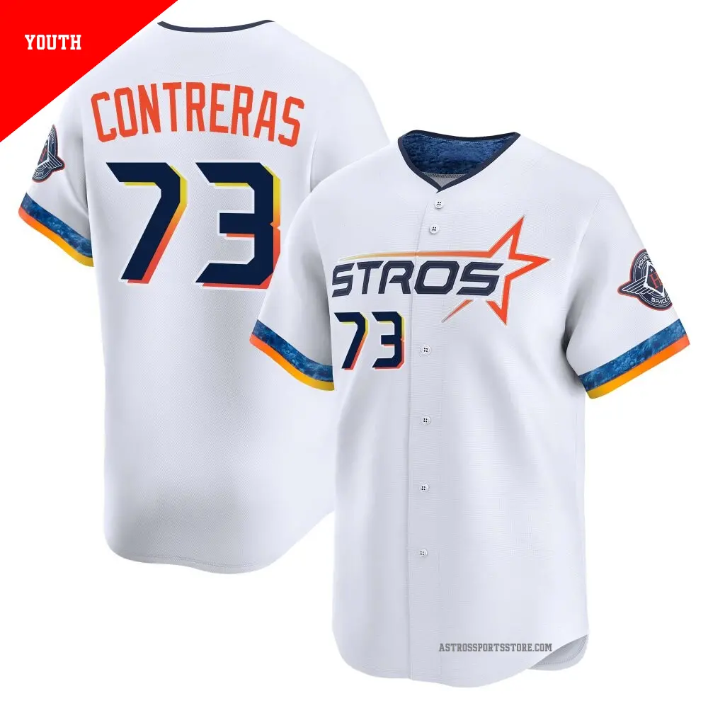 Youth ＃73 Luis Contreras Houston Astros White Limited 2025 City Connect Jersey